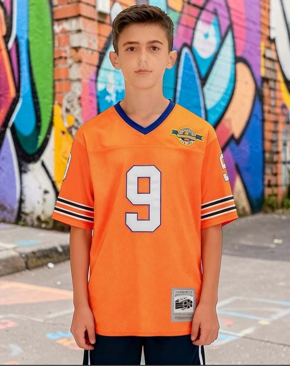 Youth Bobby Boucher #9 The Waterboy SCNU Mud Dogs Football Jersey Orange